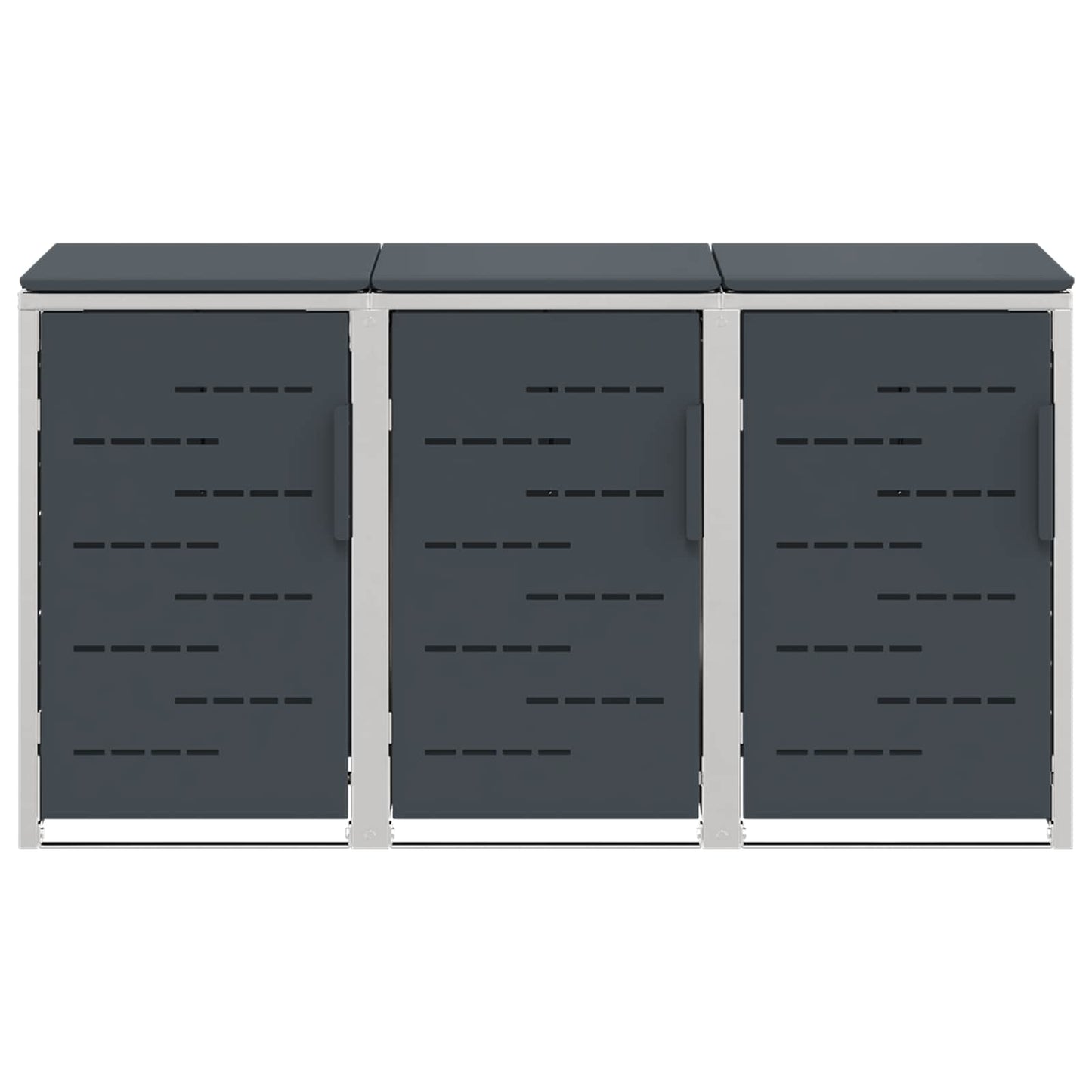 Afvalbak opslag Antracietkleurig 207 x 77,5 x 112,5 cm