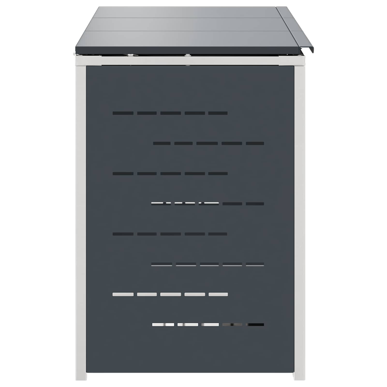 Afvalbak opslag Antracietkleurig 207 x 77,5 x 112,5 cm
