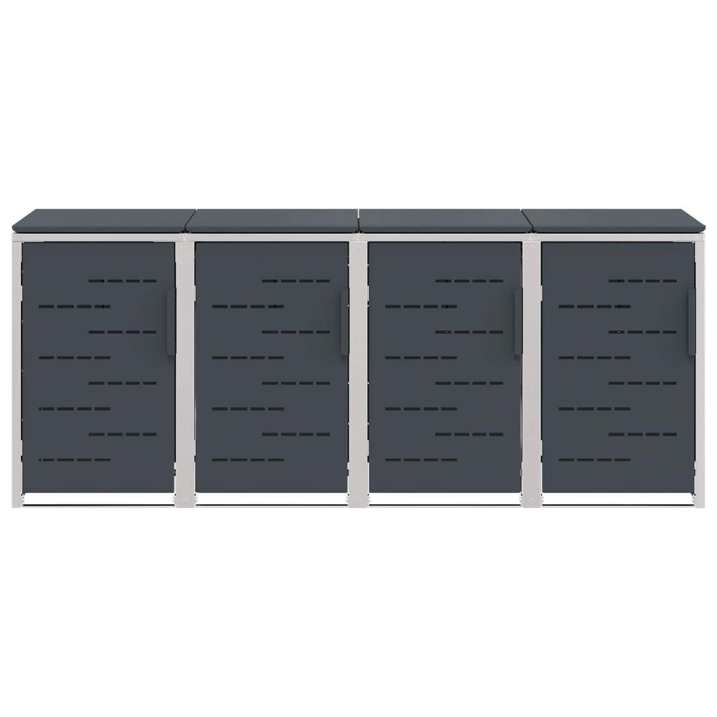 Afvalbak opslag Antracietkleurig 276 x 77,5 x 112,5 cm