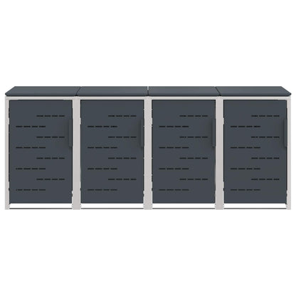 Afvalbak opslag Antracietkleurig 276 x 77,5 x 112,5 cm
