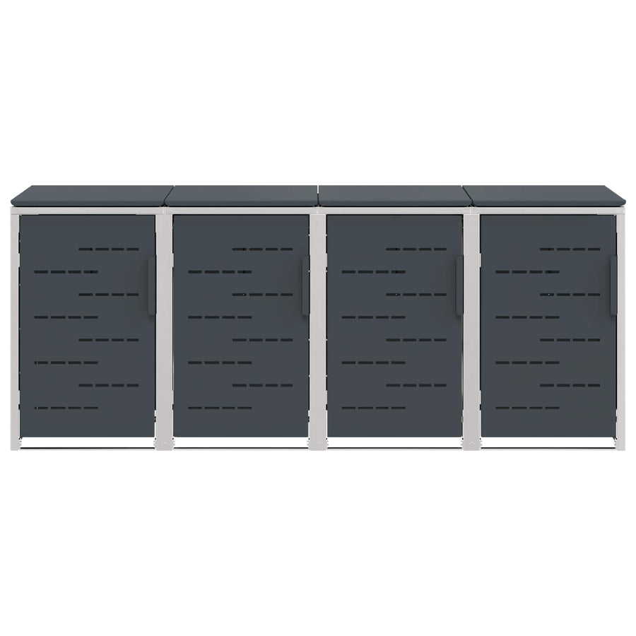 Afvalbak opslag Antracietkleurig 276 x 77,5 x 112,5 cm