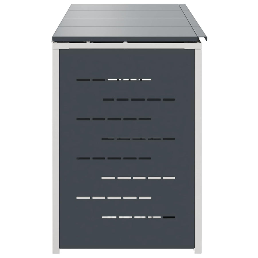 Afvalbak opslag Antracietkleurig 276 x 77,5 x 112,5 cm