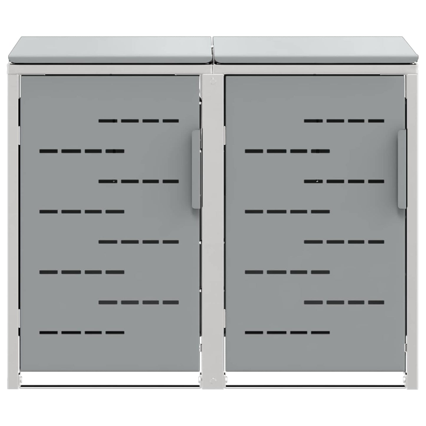 Afvalbak opslag Grijs 138 x 77,5 x 112,5 cm Roestvrij staal