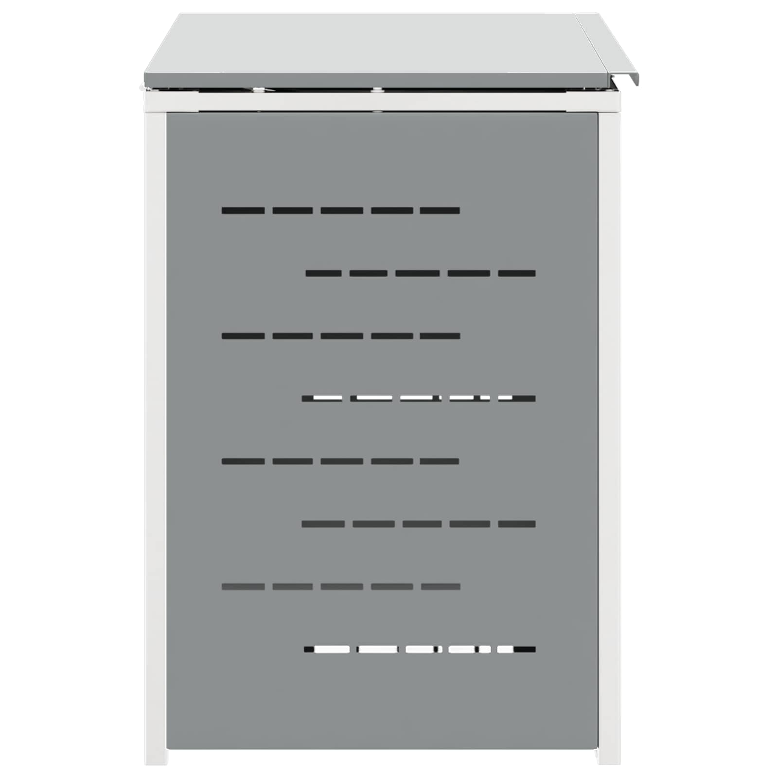 Afvalbak opslag Grijs 138 x 77,5 x 112,5 cm Roestvrij staal