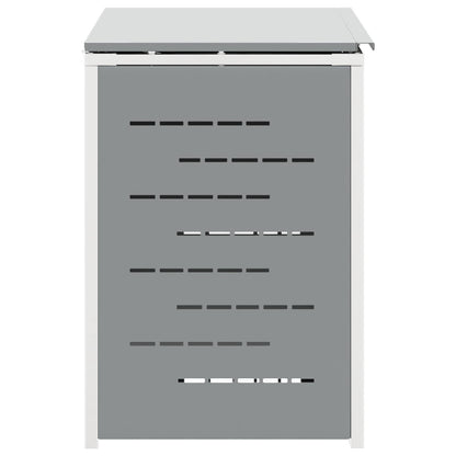 Afvalbak opslag Grijs 138 x 77,5 x 112,5 cm Roestvrij staal
