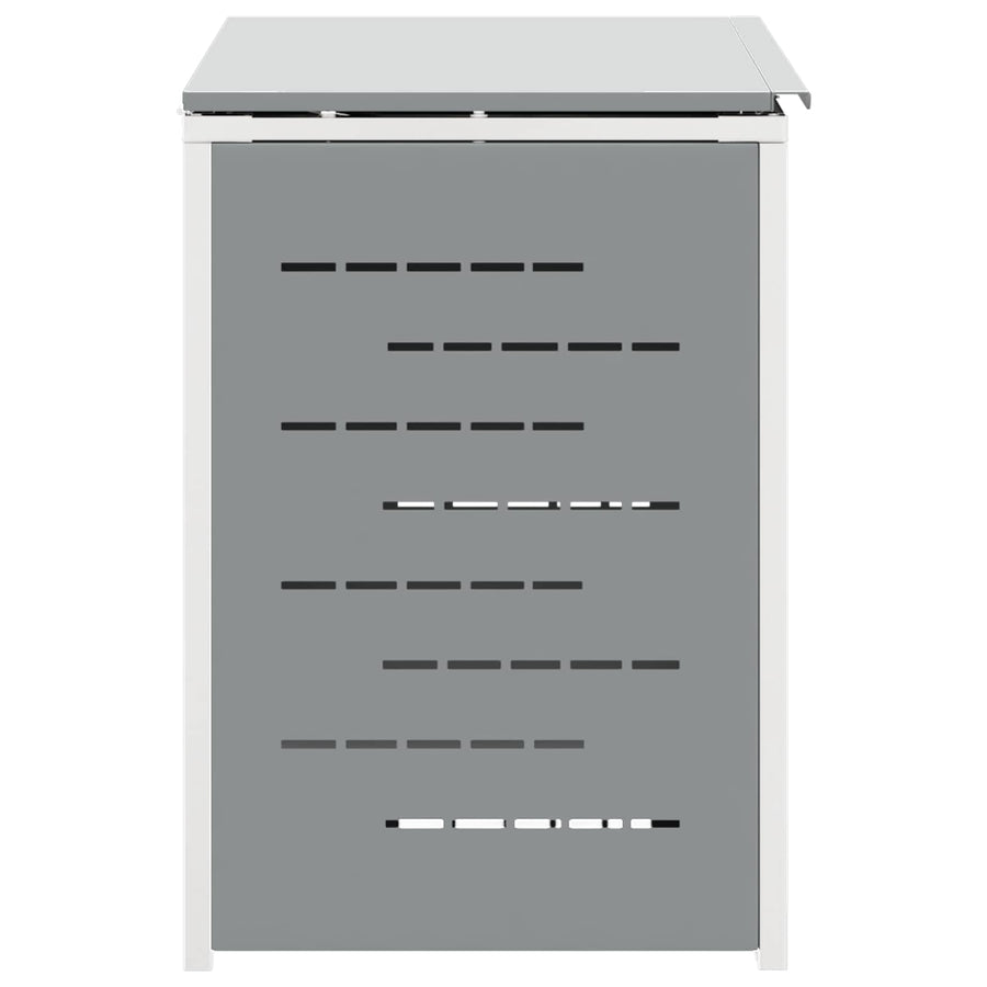 Afvalbak opslag Grijs 138 x 77,5 x 112,5 cm Roestvrij staal