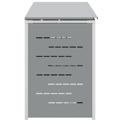 Afvalbak opslag Grijs 276 x 77,5 x 112,5 cm Roestvrij staal