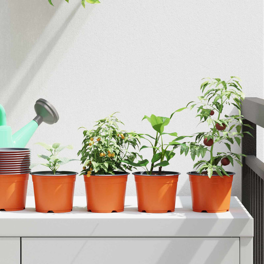 Bloempot 200 Pcs Ø 15 X 12.5 Cm Kunststof 10 cm Keramiek