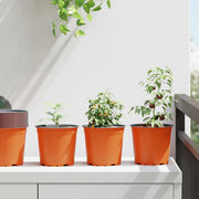 Bloempot kunststof 15x15x12.5 cm keramiek