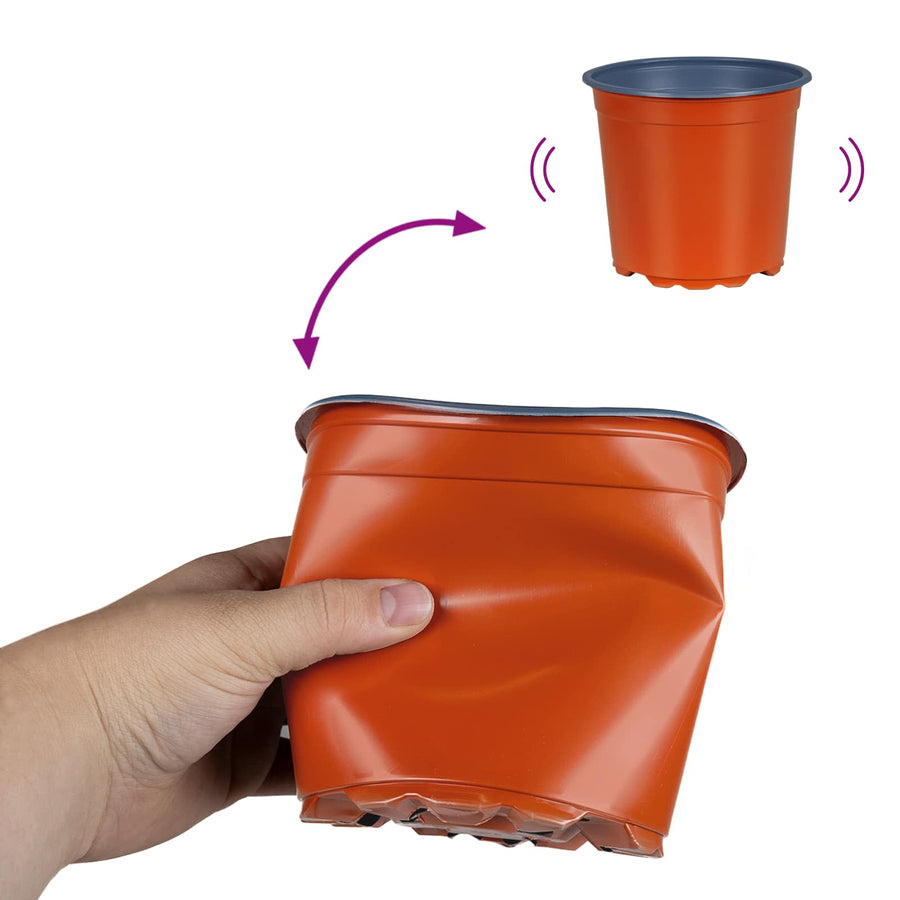 Bloempot 100 pcs Keramiek Ø 15 x 12.5 cm Kunststof