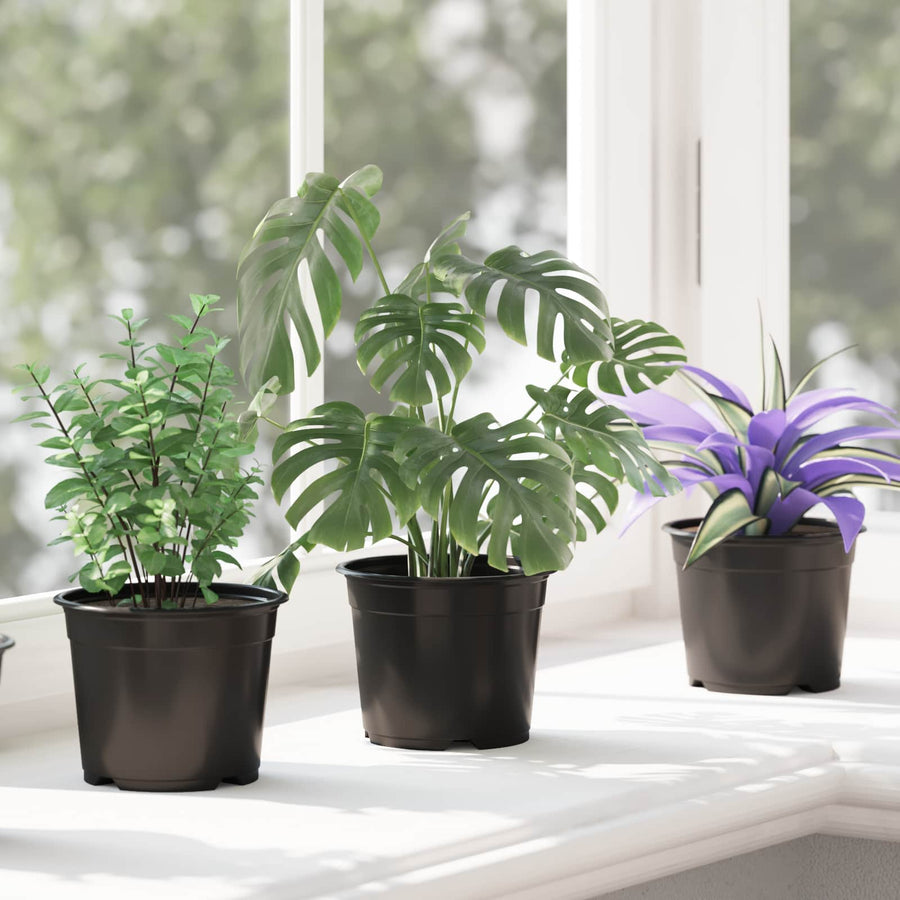Bloempot 50 pcs Zwart Ø 15 x 12.5 cm Kunststof
