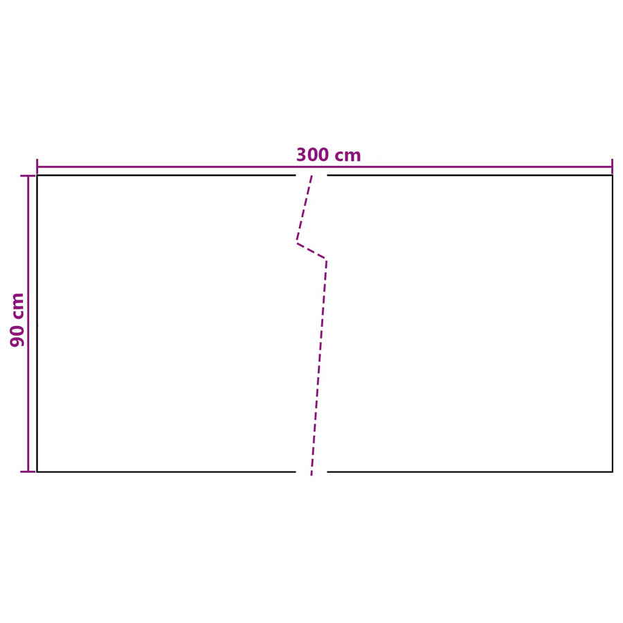 Balkon Scherm Donkergrijs 300 x 90 cm poly rattan