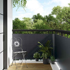 Balkonscherm 300x100 cm donkergrijs poly rattan