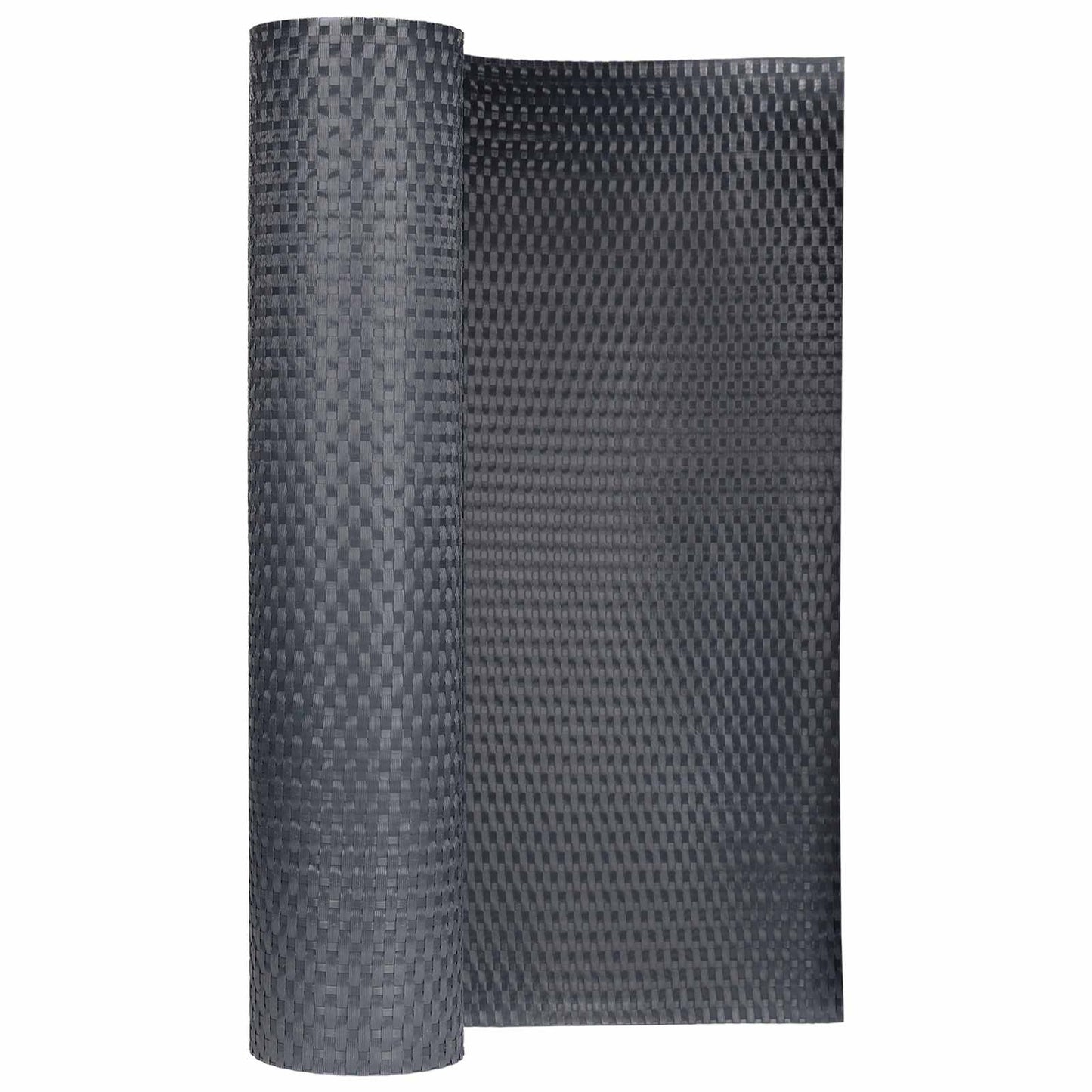 Balkon Scherm Donkergrijs 400 x 80 cm poly rattan