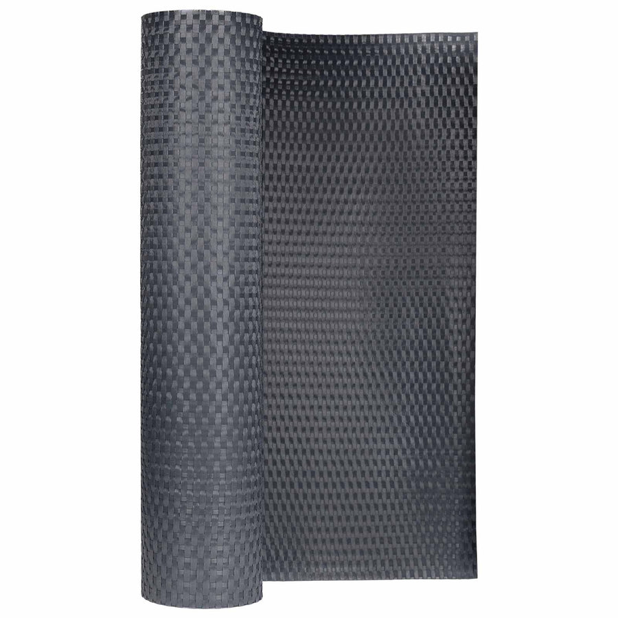 Balkon Scherm Donkergrijs 500 x 80 cm poly rattan