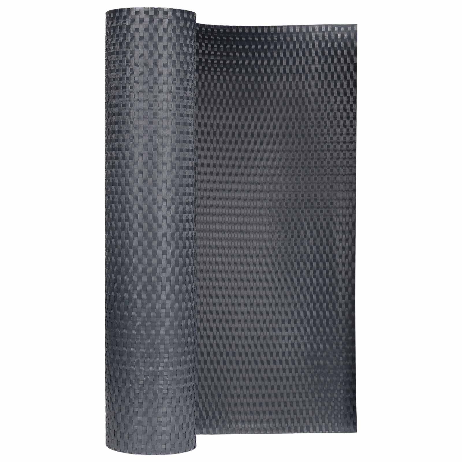 Balkon Scherm Donkergrijs 600 x 100 cm poly rattan