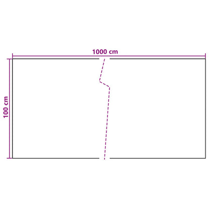 Balkon Scherm Donkergrijs 1000 x 100 cm poly rattan