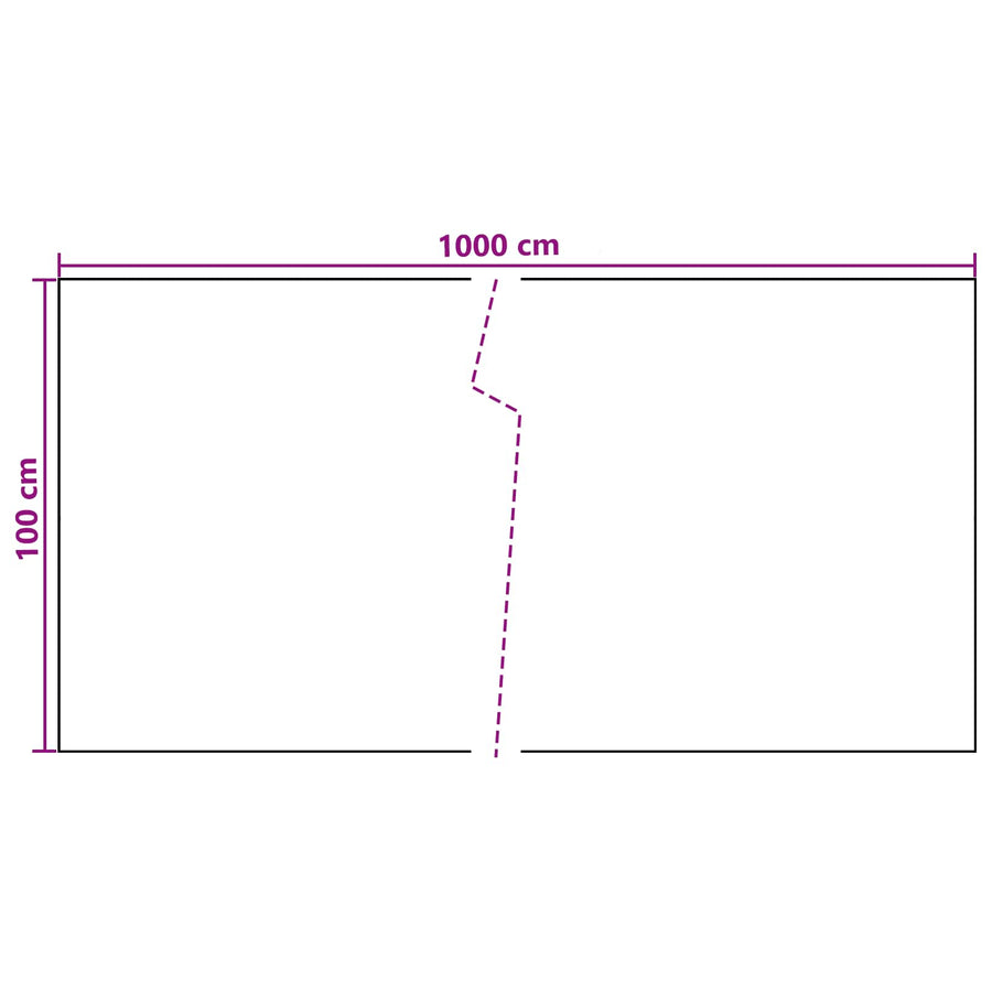 Balkon Scherm Donkergrijs 1000 x 100 cm poly rattan