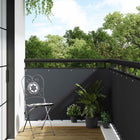 Balkonscherm 300x90 cm poly rattan antraciet