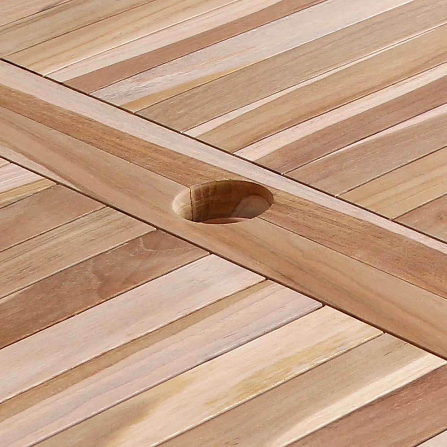 Vouw Tuin Tafel Naturel 120 x 70 x 75,5 cm Massief Teakhout