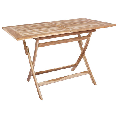 Vouw Tuin Tafel Naturel 120 x 70 x 75,5 cm Massief Teakhout