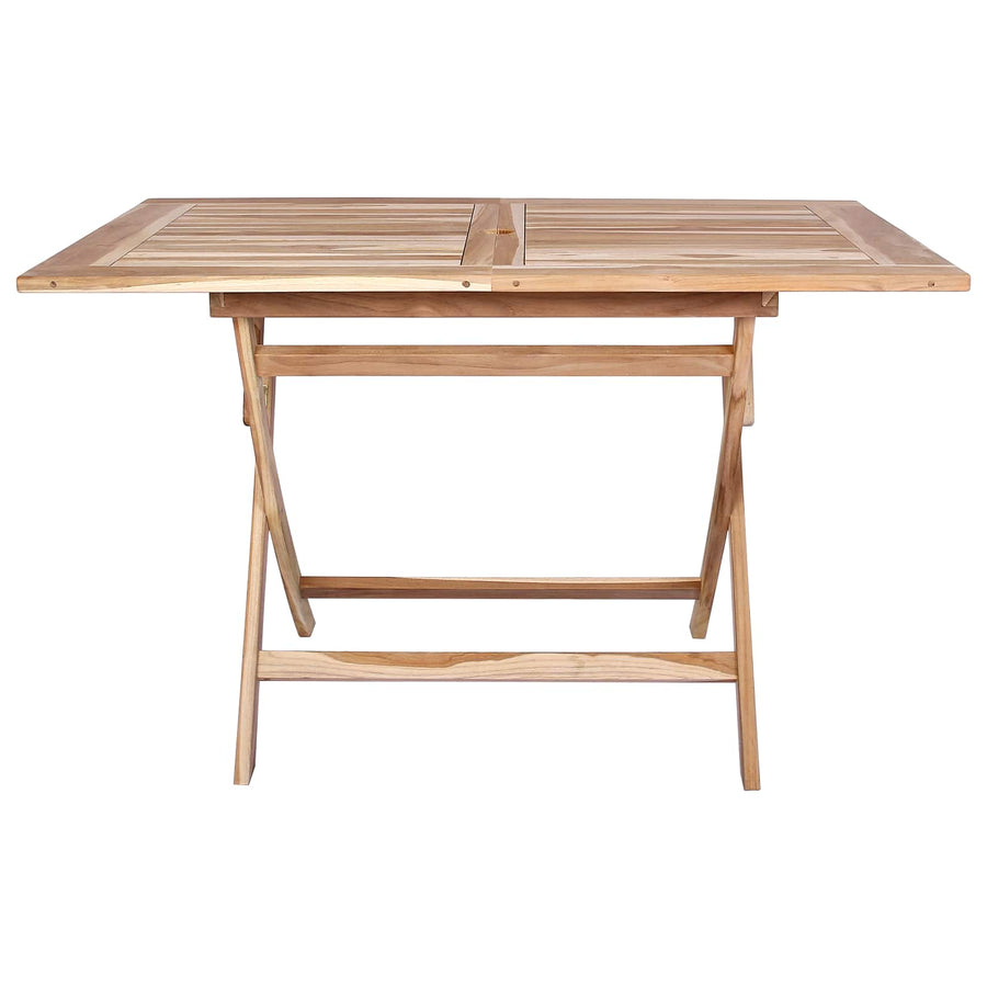 Vouw Tuin Tafel Naturel 120 x 70 x 75,5 cm Massief Teakhout