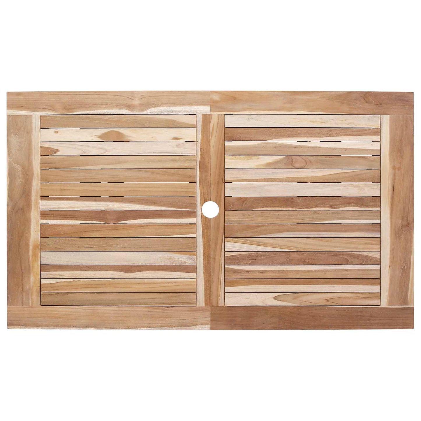 Vouw Tuin Tafel Naturel 120 x 70 x 75,5 cm Massief Teakhout