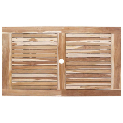 Vouw Tuin Tafel Naturel 120 x 70 x 75,5 cm Massief Teakhout