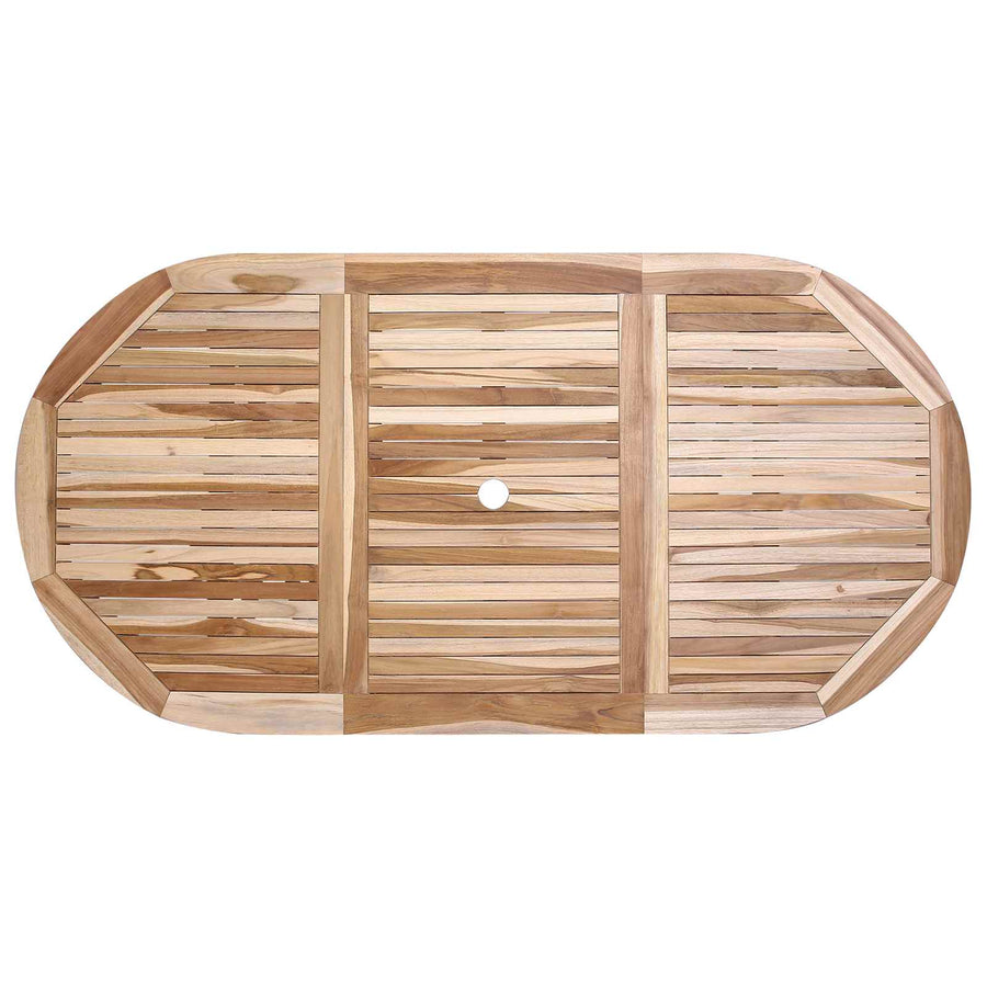 Inklapbare Tuintafel Naturel 160 x 80 x 76 cm Massief Teakhout