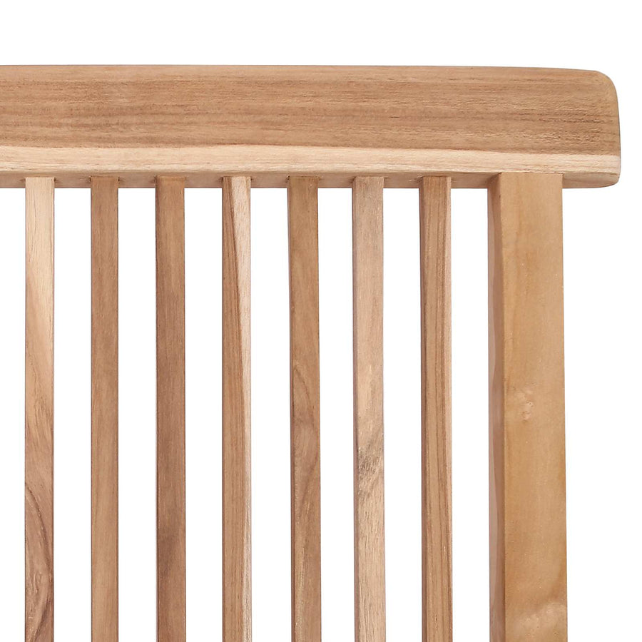 Opvouwbare Tuinstoel 4 st Naturel Massief Teakhout