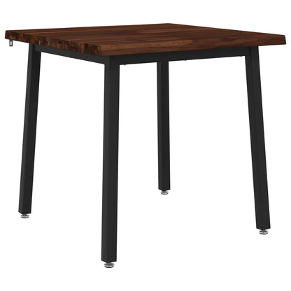 60 x 55 x 75 cm Massief Acaciahout Donkerbruin en Zwart