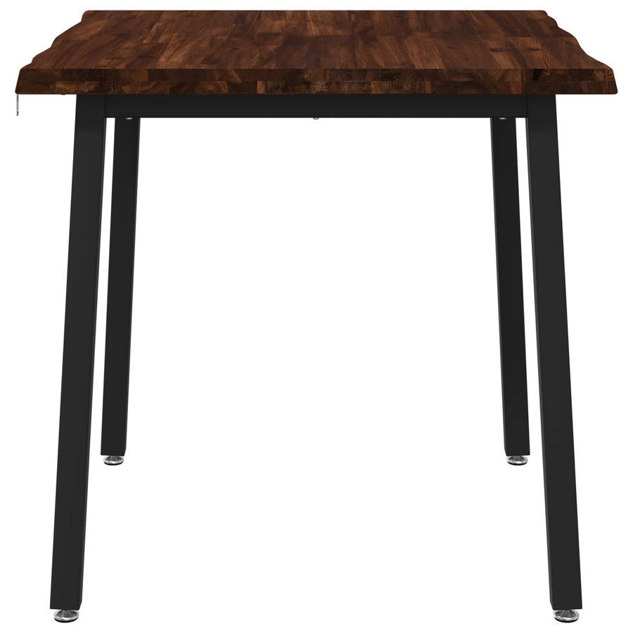 60 x 55 x 75 cm Massief Acaciahout Donkerbruin en Zwart