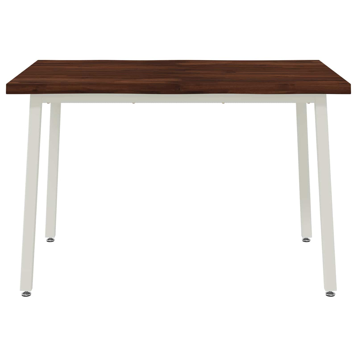 90 x 55 x 75 cm Massief Acaciahout Donkerbruin en Wit