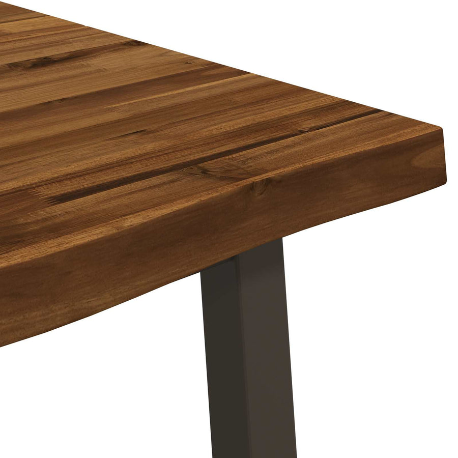 90 x 55 x 75 cm Massief Acaciahout Natuurlijk en Koffie