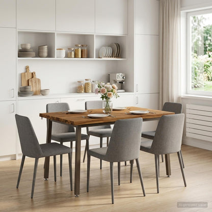 90 x 55 x 75 cm Massief Acaciahout Natuurlijk en Koffie
