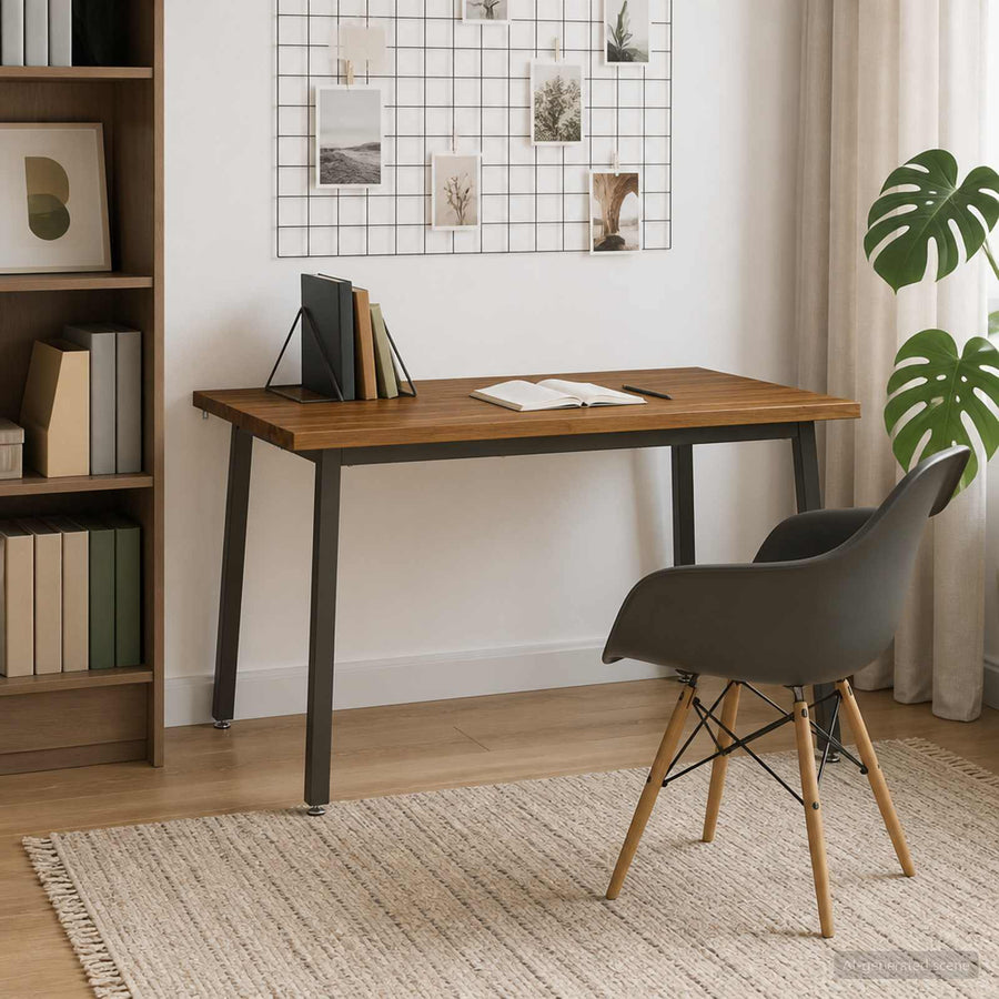 90 x 55 x 75 cm Massief Acaciahout Natuurlijk en Koffie