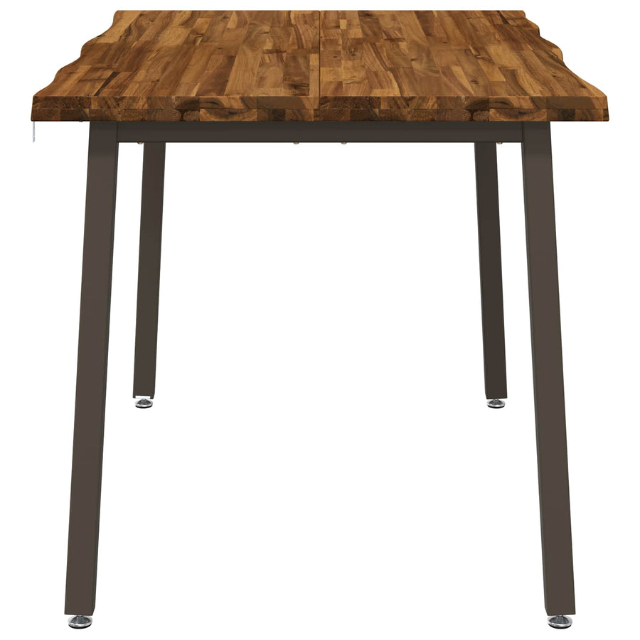 110 x 55 x 75 cm Massief Acaciahout Natuurlijk en Koffie