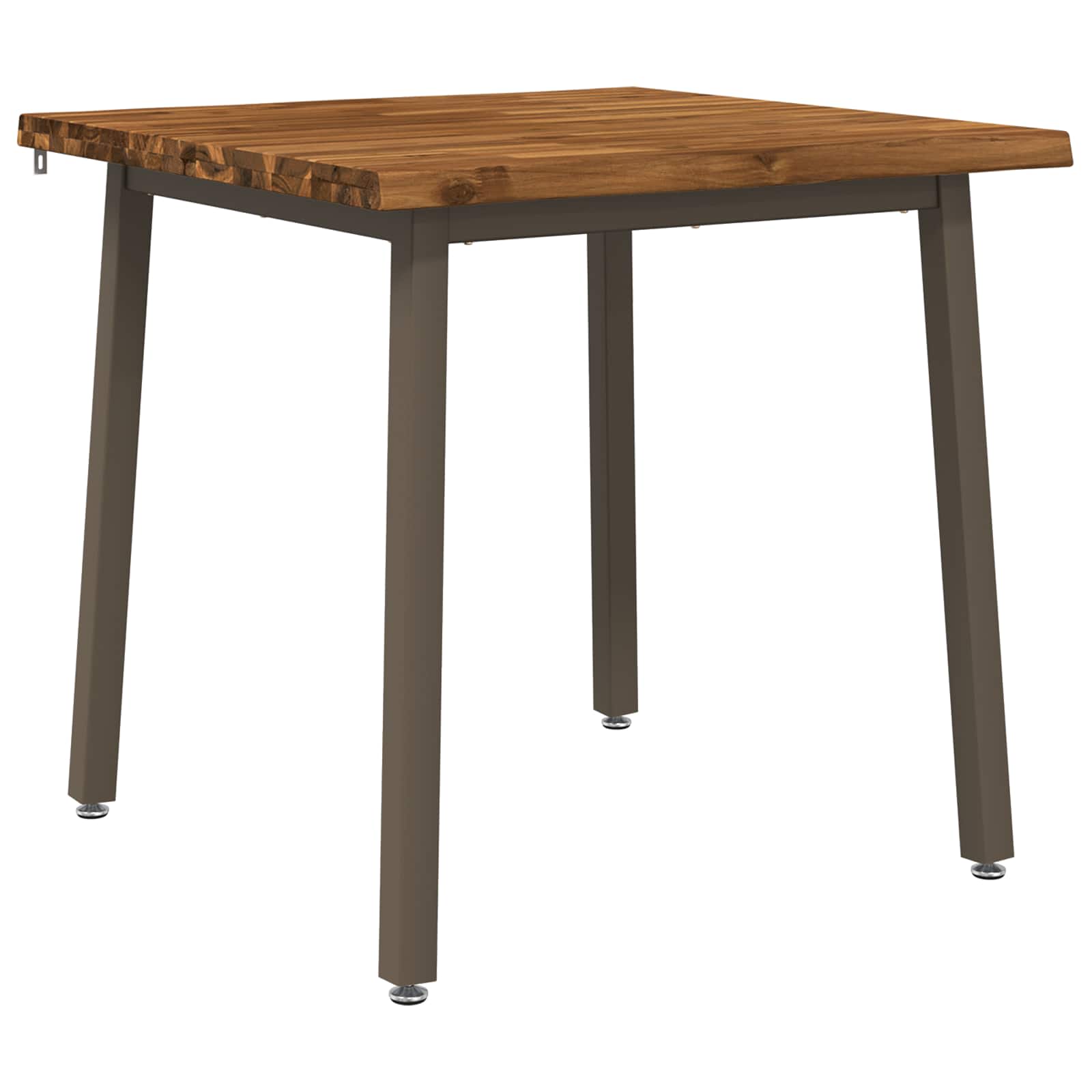 70 x 70 x 75 cm Massief Acaciahout Natuurlijk en Koffie