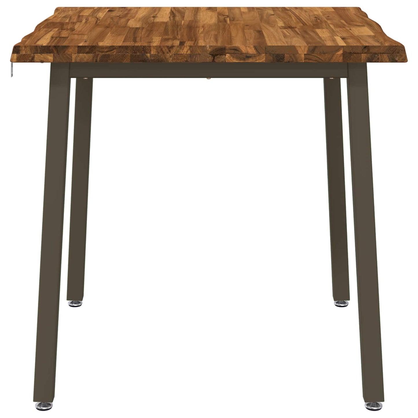 70 x 70 x 75 cm Massief Acaciahout Natuurlijk en Koffie