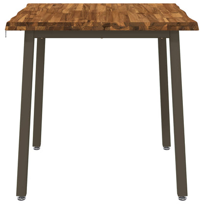 70 x 70 x 75 cm Massief Acaciahout Natuurlijk en Koffie