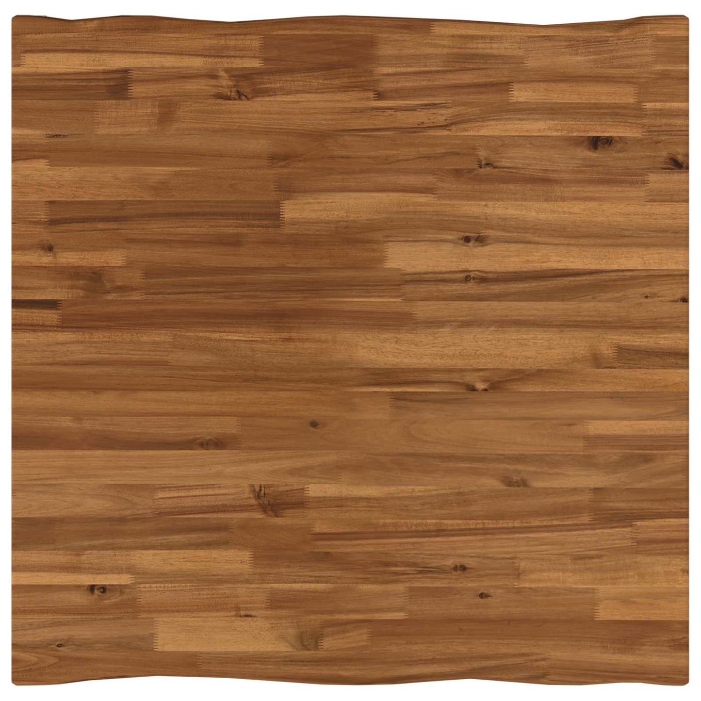 70 x 70 x 75 cm Massief Acaciahout Natuurlijk en Koffie