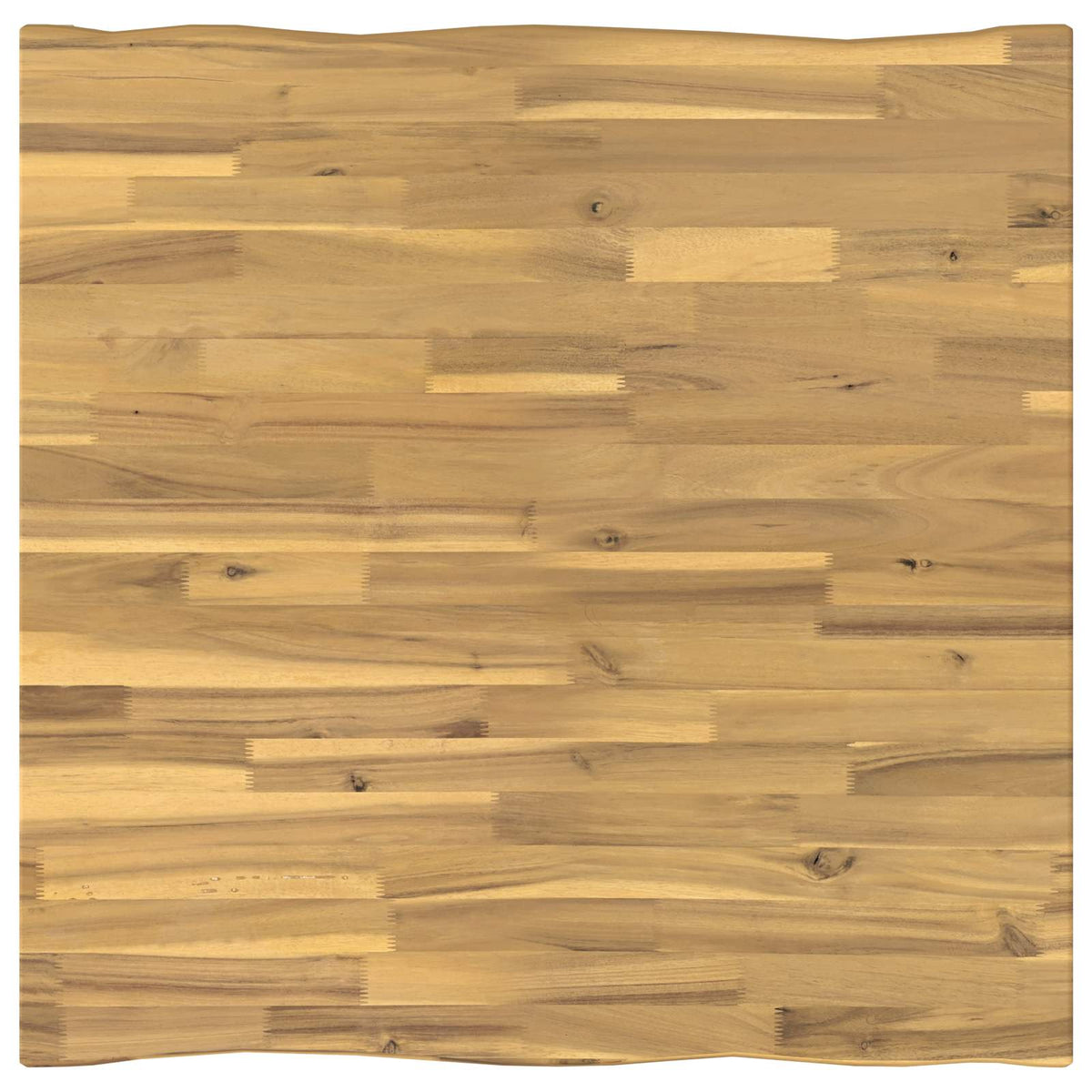 70 x 70 x 75 cm Massief Acaciahout Wit Vierkant