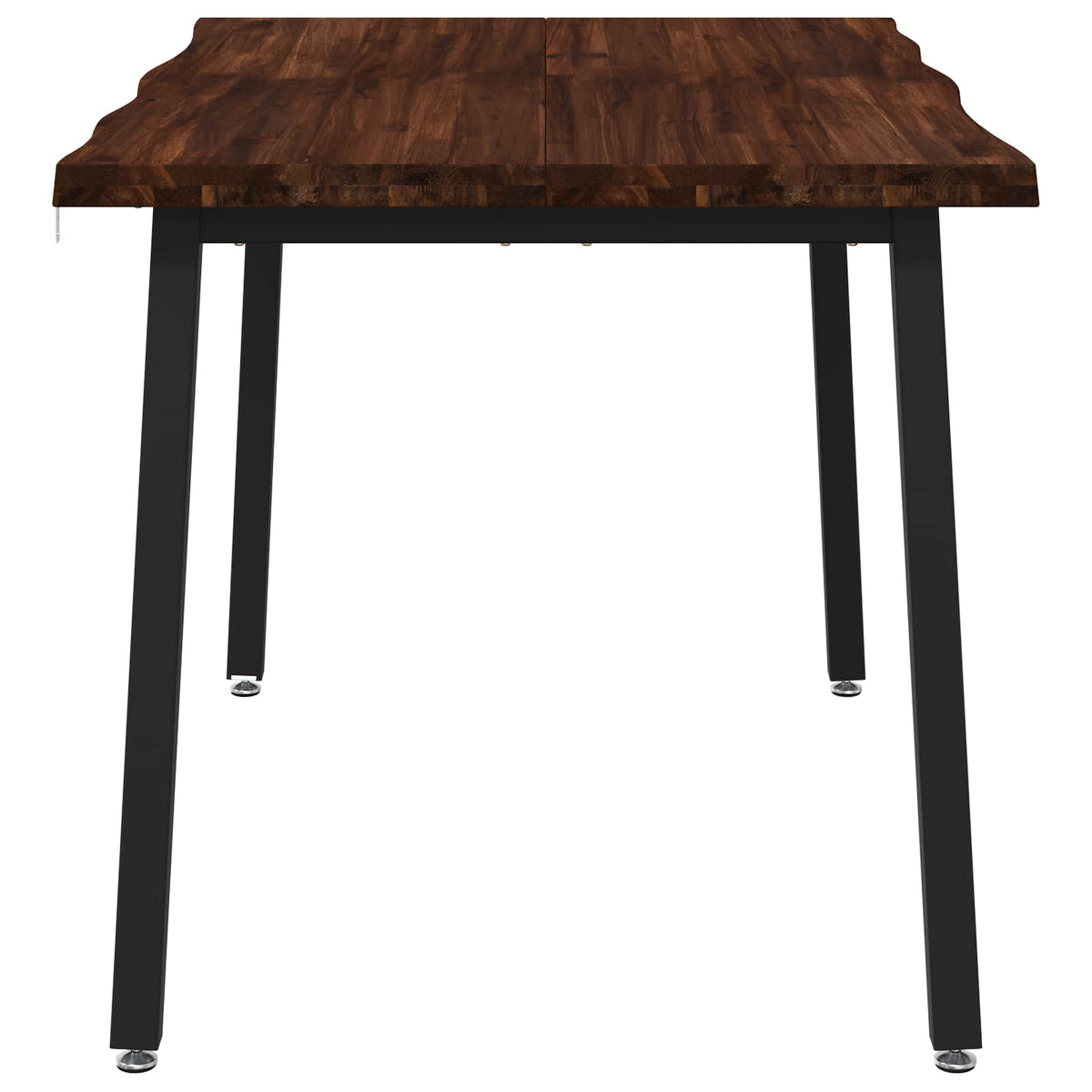 120 x 70 x 75 cm Massief Acaciahout Donkerbruin en Zwart