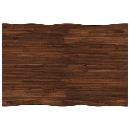 120 x 70 x 75 cm Massief Acaciahout Donkerbruin en Zwart