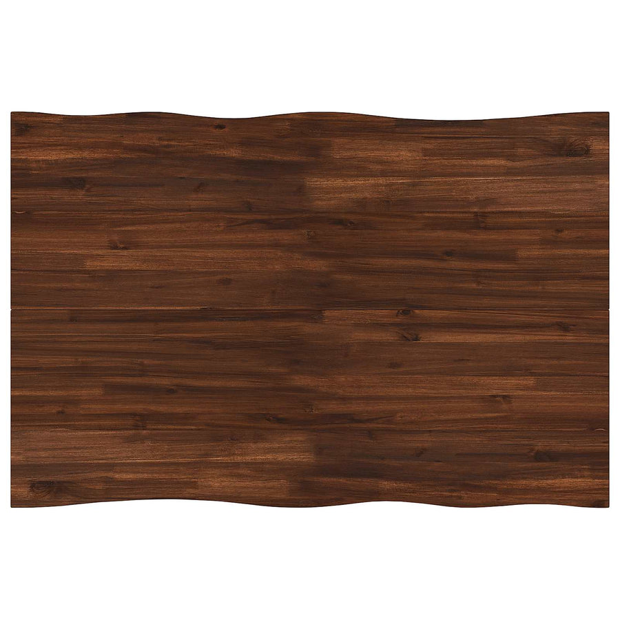 120 x 70 x 75 cm Massief Acaciahout Donkerbruin en Wit