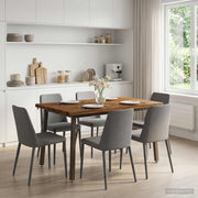 Eettafel 120x90x75 cm massief acaciahout
