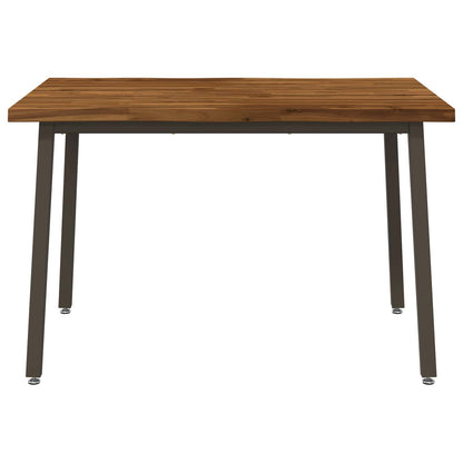 120 x 80 x 75 cm Massief Acaciahout Natuurlijk en Koffie