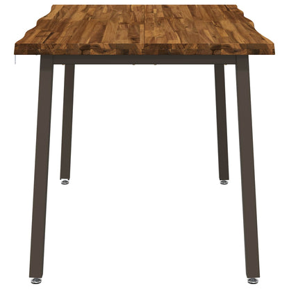 120 x 80 x 75 cm Massief Acaciahout Natuurlijk en Koffie