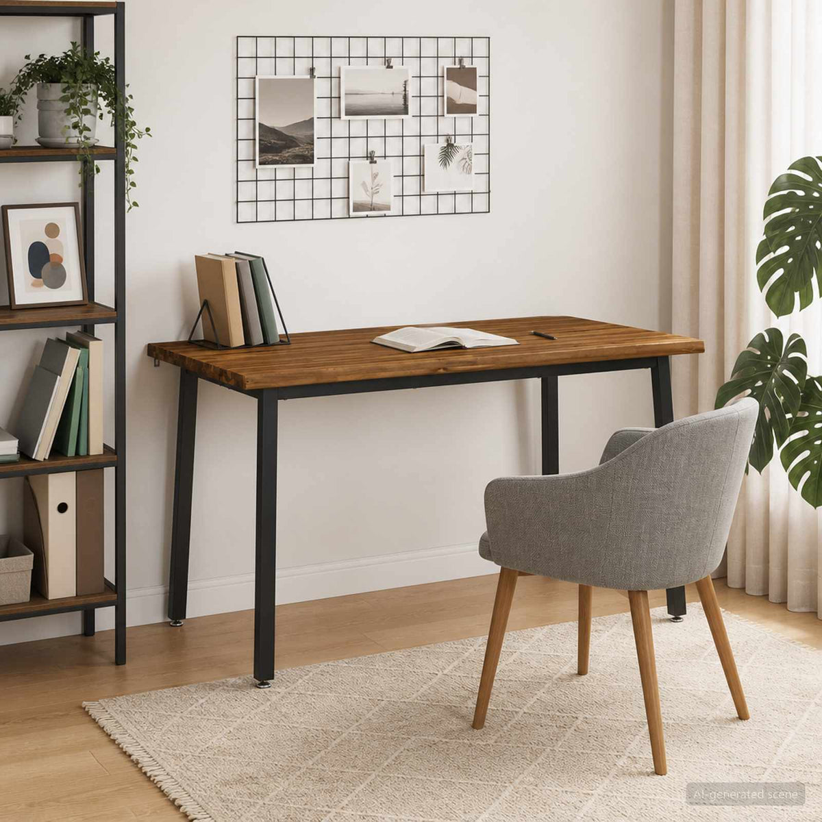 Live Edge Eettafel 140 x 90 x 75 cm Massief Acaciahout Naturel