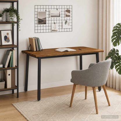 Live Edge Eettafel 140 x 90 x 75 cm Massief Acaciahout Naturel
